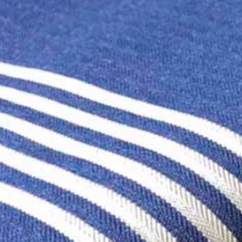 Frank Giant Cushion | Oxford Stripe | Denim Blue