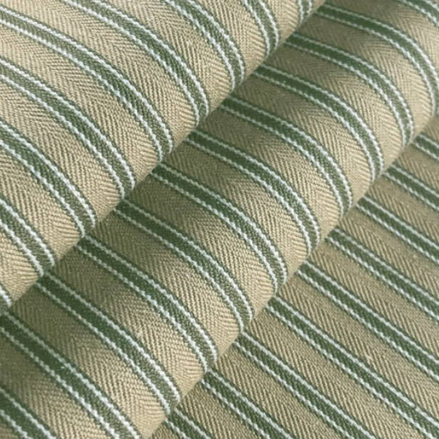 Jasper Cushion | Ticking Stripe | Antique Khaki