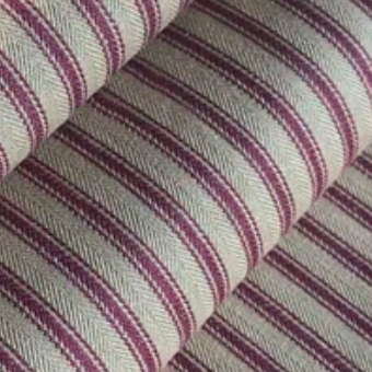 Dexter Door Stop | Ticking Stipe | Rustic Claret