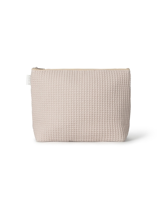 Waffle Wash Bag | Large | Stone | Chalk UK